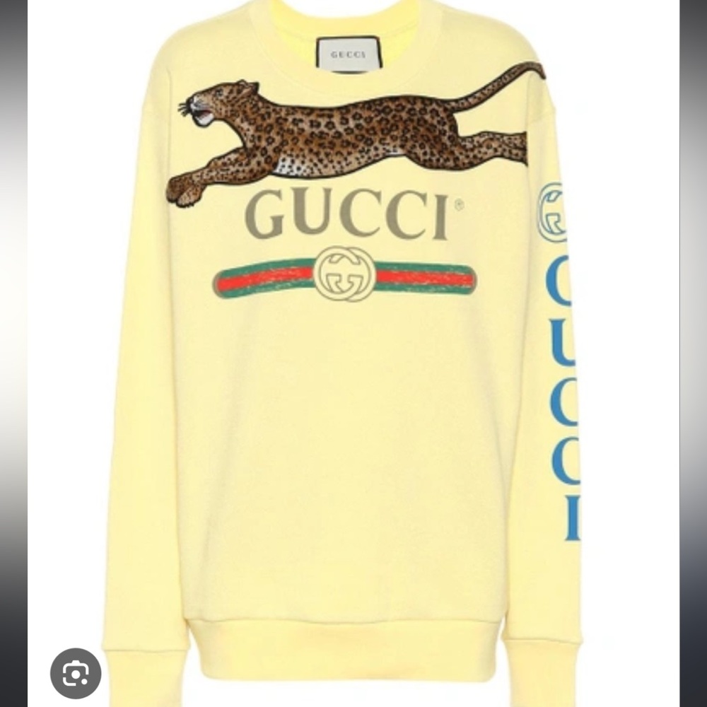 Gucci Leopard Sweatshirt Sz L
